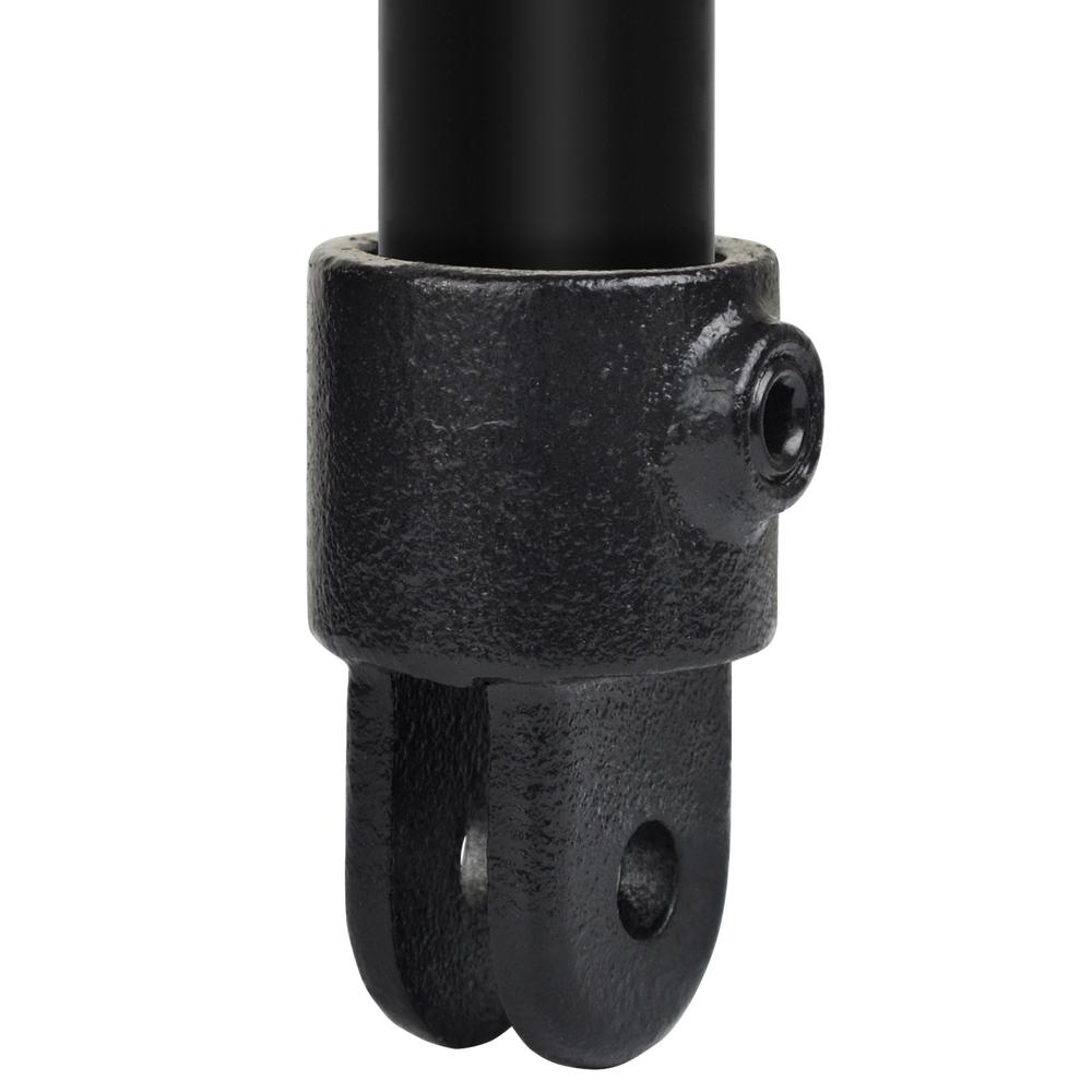 Buiskoppeling Huls t.b.v. scharnierstuk - zwart-D / 42,4 mm
